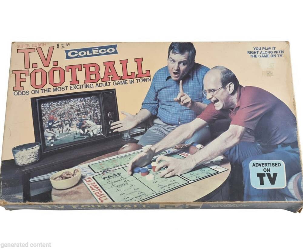 Vintage 1974 Coleco Super Coach TV Football Board Game